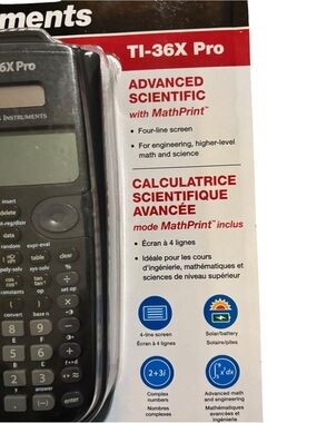 Texas Instruments Scientific Calculator in Black